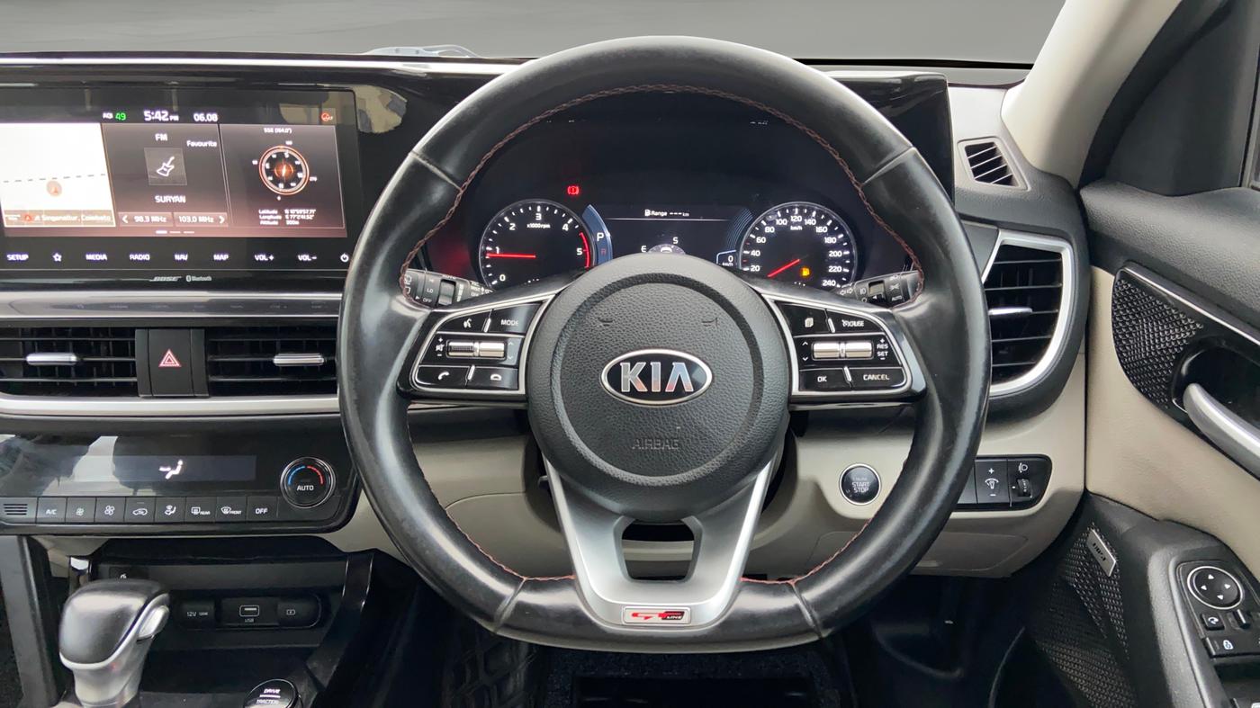 2020 KIA SELTOS GTX PLUS AT 1.5 DIESEL, Diesel, Automatic, 79,507 km, Steering Wheel Close Up