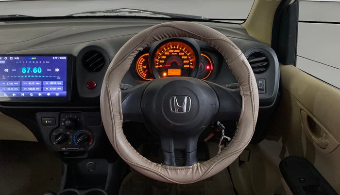 2014 Honda Amaze 1.2L I-VTEC E, Petrol, Manual, 79,965 km, Steering Wheel Close Up