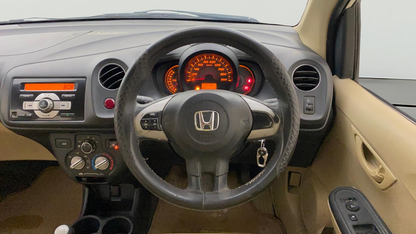 2014 Honda Amaze 1.2L I-VTEC SX, CNG, Manual, 74,174 km, Steering Wheel Close Up
