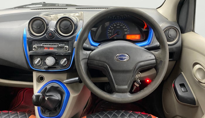 2017 Datsun Go Plus ANNIVERSARY EDITION, Petrol, Manual, 1,43,798 km, Steering Wheel Close Up