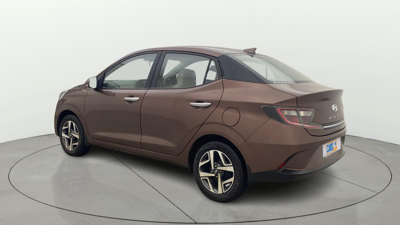 2021 Hyundai AURA SX PLUS 1.2 AMT, Petrol, Automatic, 93,864 km, Left Back Diagonal