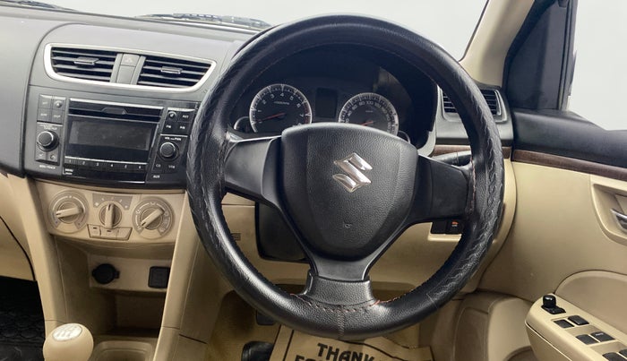 2017 Maruti Swift Dzire VXI, Petrol, Manual, 1,30,667 km, Steering Wheel Close Up