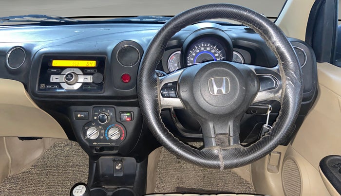2015 Honda Amaze 1.2L I-VTEC S, CNG, Manual, 72,788 km, Steering Wheel Close Up
