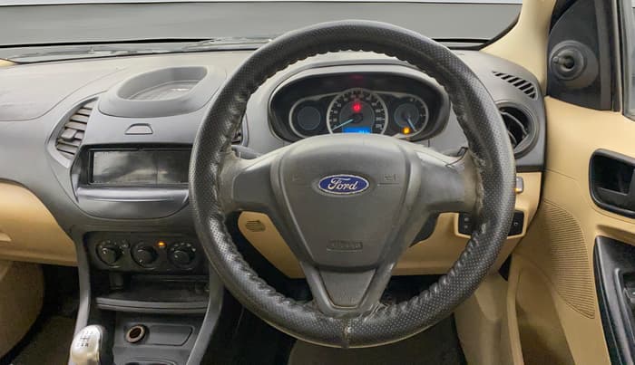 2015 Ford Figo Aspire AMBIENTE 1.2 PETROL, CNG, Manual, 1,08,212 km, Steering Wheel Close Up
