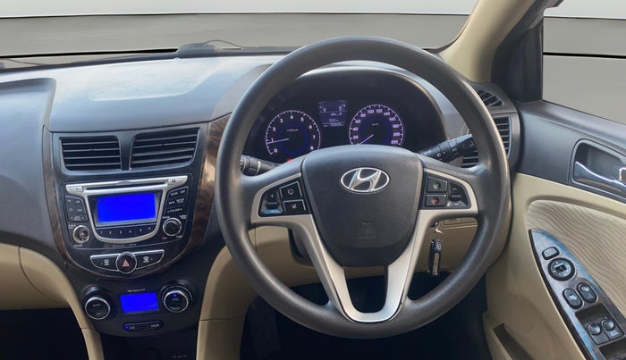 2013 Hyundai Verna FLUIDIC 1.6 VTVT SX, Petrol, Manual, 70,493 km, Steering Wheel Close Up