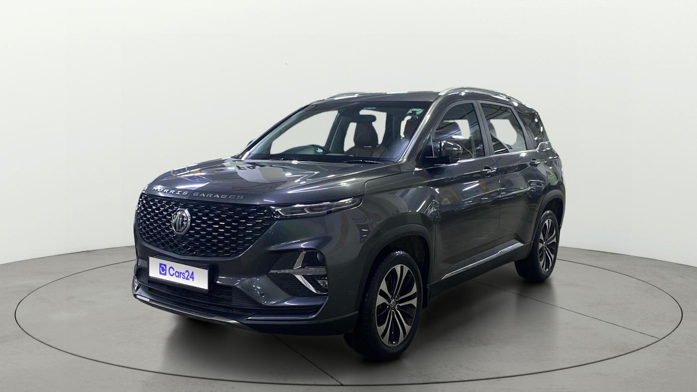 2022 MG HECTOR PLUS SHARP 1.5 PETROL TURBO CVT 6-STR, Petrol, Automatic, 34,093 km, Left Front Diagonal