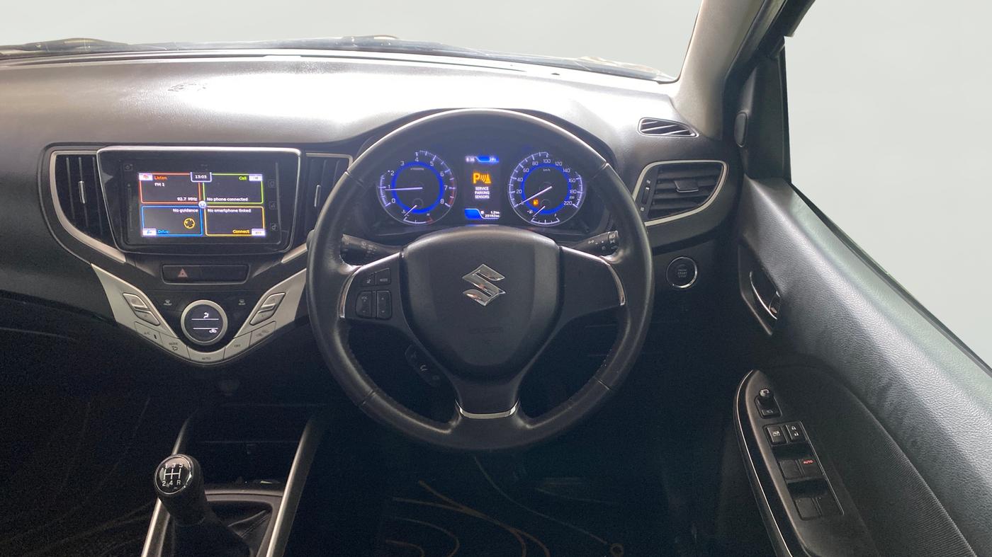 2018 Maruti Baleno ALPHA PETROL 1.2, Petrol, Manual, 25,202 km, Steering Wheel Close Up