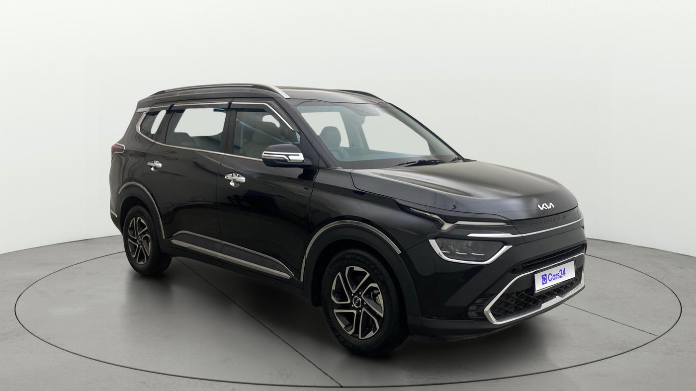 2023 KIA CARENS LUXURY PLUS 1.5 PETROL DCT 7 STR, Petrol, Automatic, 45,410 km, Right Front Diagonal