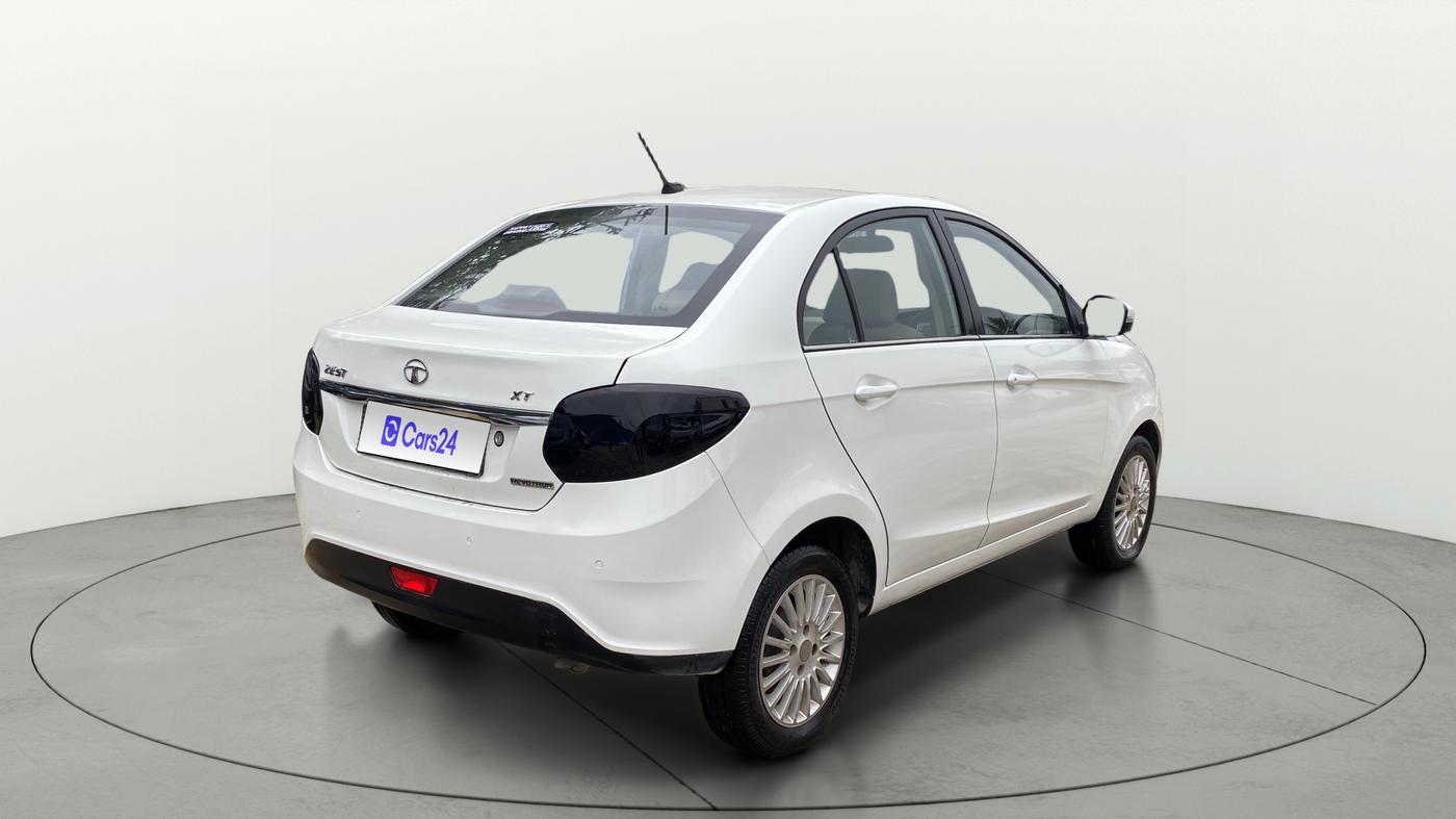 2015 Tata Zest XT PETROL, Petrol, Manual, 1,43,439 km, Right Back Diagonal
