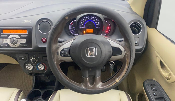 2015 Honda Amaze 1.2L I-VTEC S, Petrol, Manual, 35,479 km, Steering Wheel Close Up