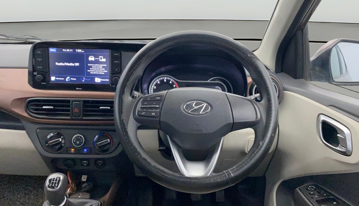 2021 Hyundai AURA SX 1.2, Petrol, Manual, 26,876 km, Steering Wheel Close Up