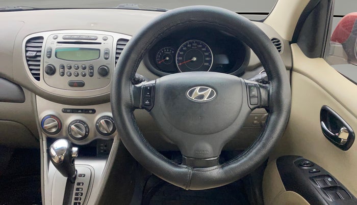 2012 Hyundai i10 ASTA 1.2 AT SUNROOF, Petrol, Automatic, 23,853 km, Steering Wheel Close Up