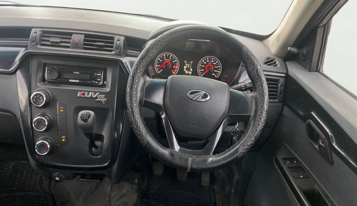 2017 Mahindra KUV 100 NXT K4+ P 6 STR, Petrol, Manual, 35,751 km, Steering Wheel Close Up