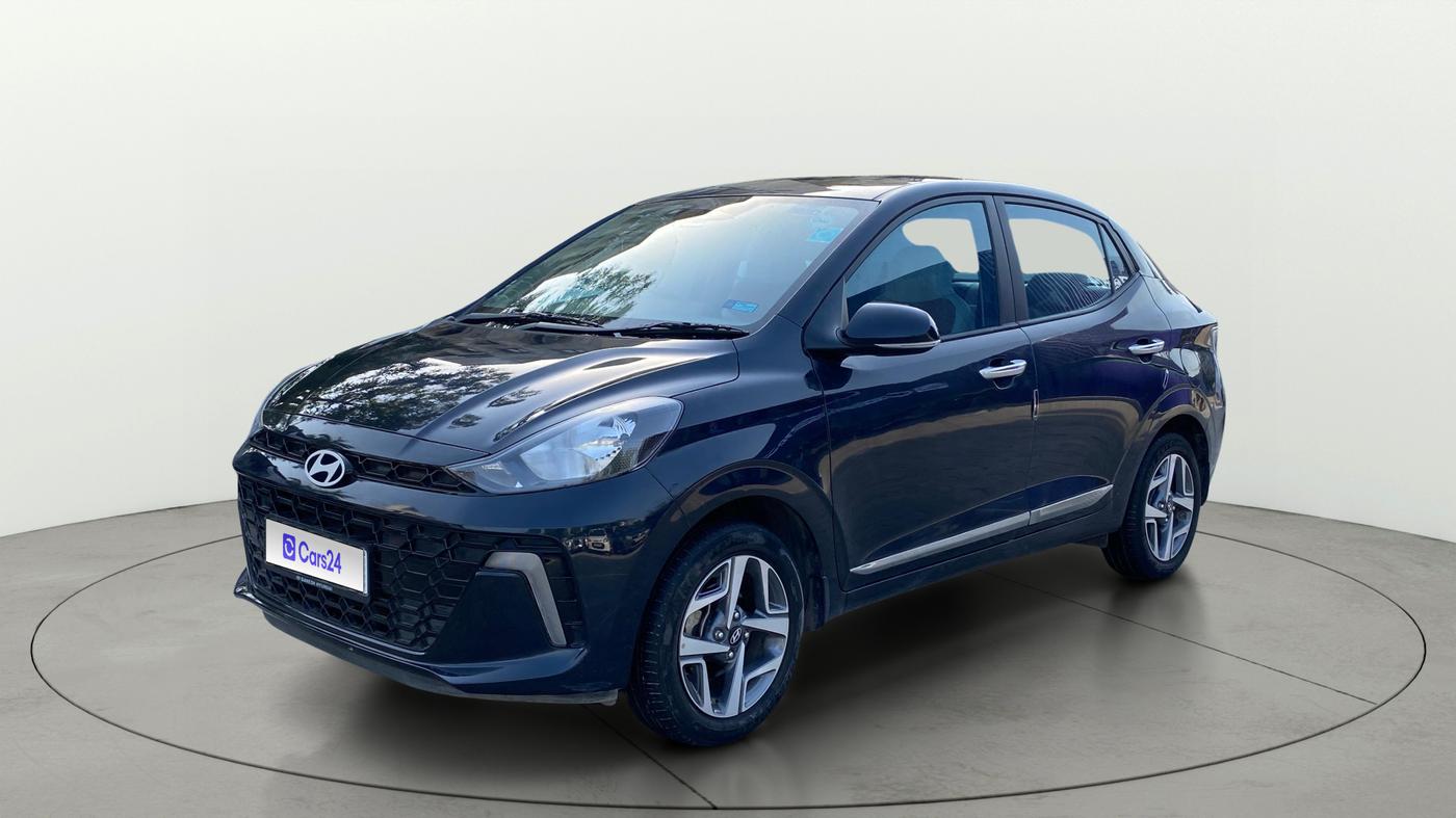 2024 Hyundai AURA SX 1.2 CNG, CNG, Manual, 27,116 km, Left Front Diagonal