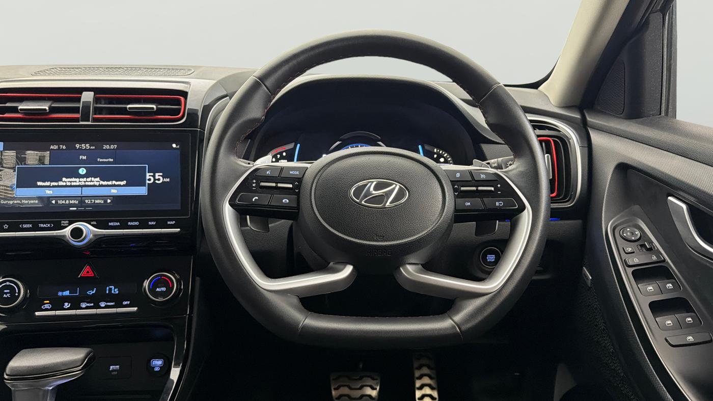 2022 Hyundai Creta SX (O) 1.4 TURBO DCT, Petrol, Automatic, 51,444 km, Steering Wheel Close Up