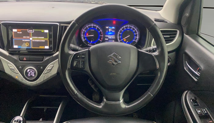 2017 Maruti Baleno ALPHA PETROL 1.2, Petrol, Manual, 1,08,308 km, Steering Wheel Close Up