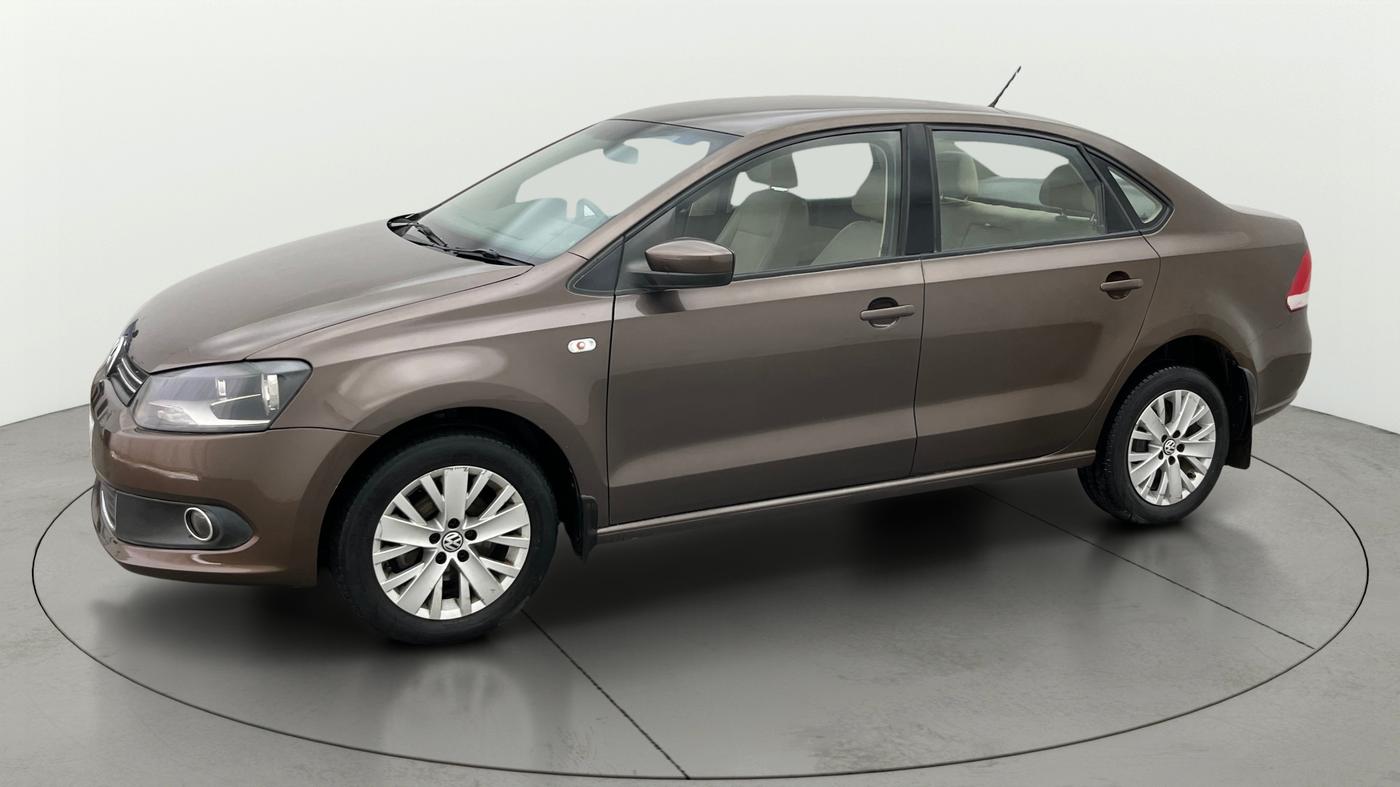 2015 Volkswagen Vento HIGHLINE PETROL AT, Petrol, Automatic, 76,859 km, Left Front Diagonal