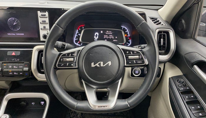 2023 KIA SONET HTX 1.5 DIESEL IMT, Diesel, Manual, 28,079 km, Steering Wheel Close Up