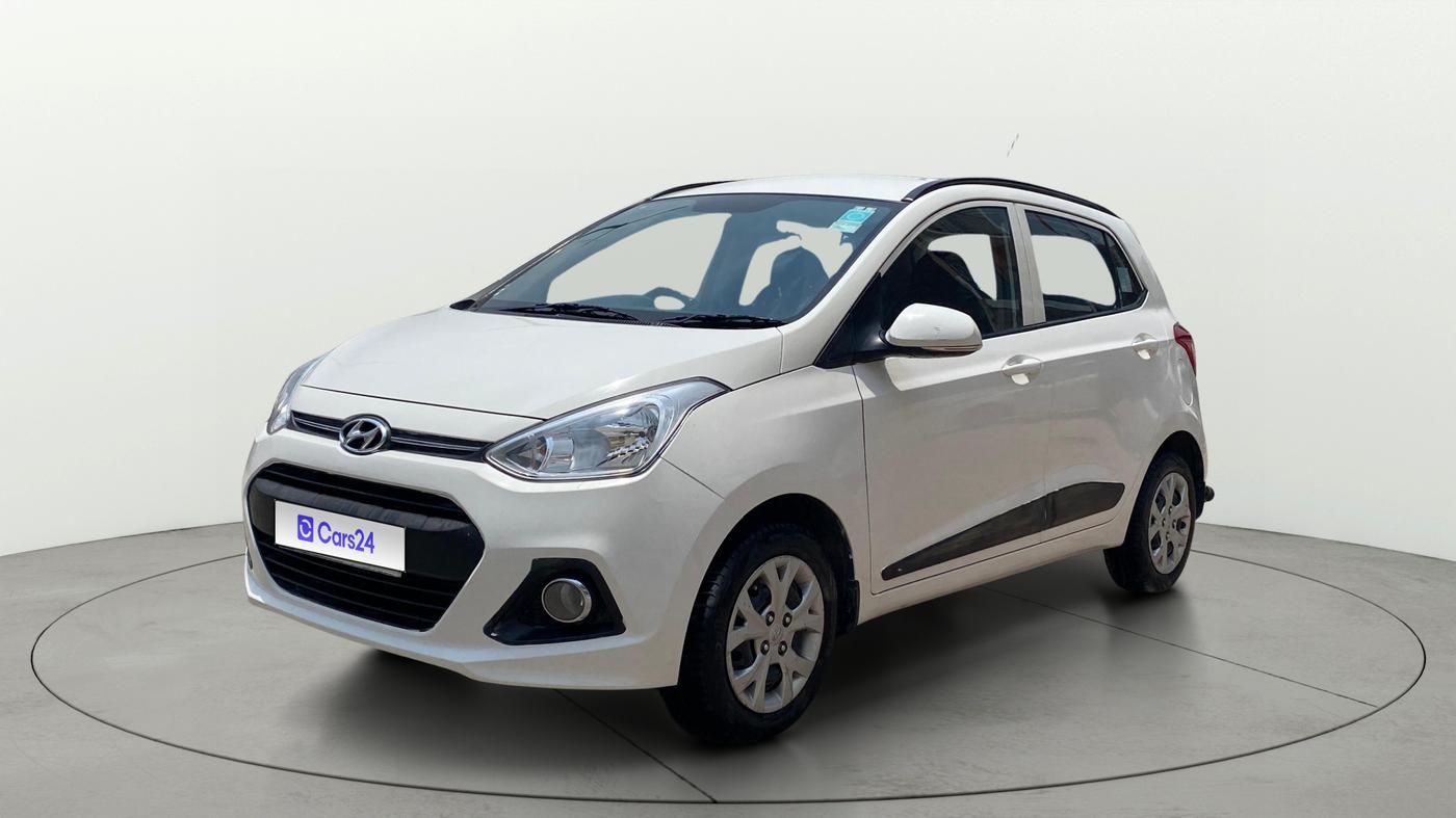 2016 Hyundai Grand i10 SPORTZ 1.2 KAPPA VTVT, Petrol, Manual, 34,945 km, Left Front Diagonal