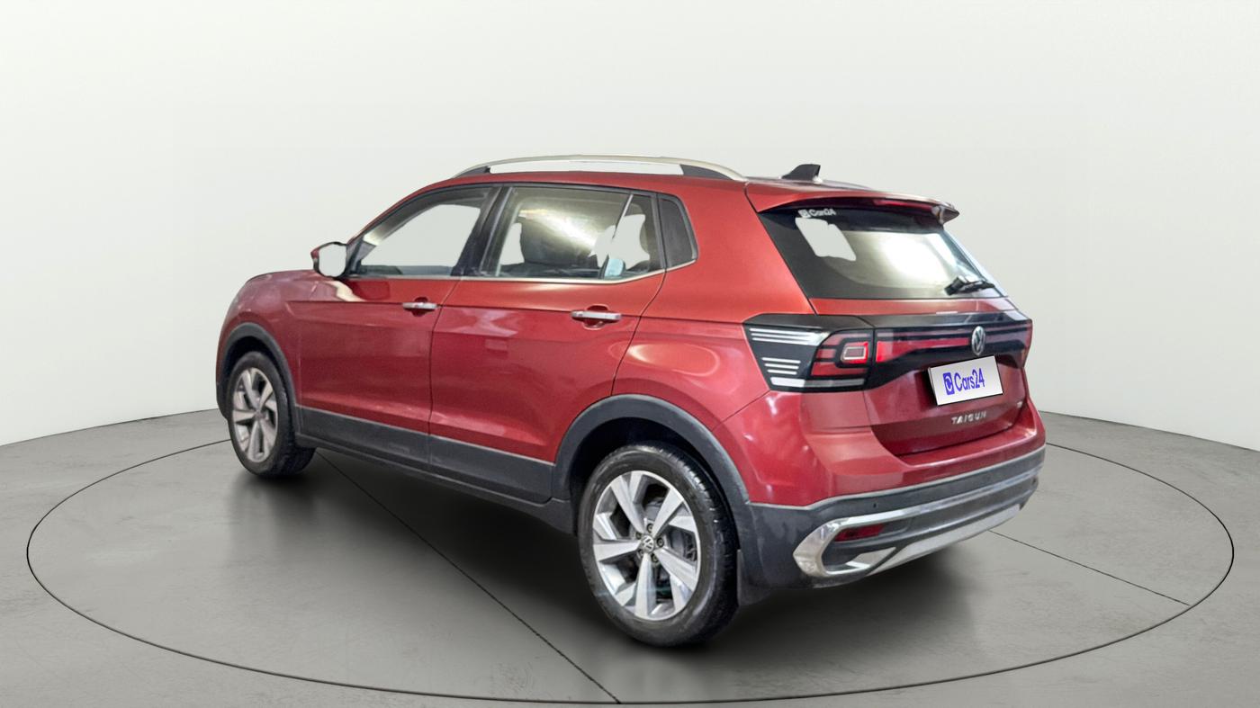 2022 Volkswagen TAIGUN TOPLINE 1.0 TSI AT, Petrol, Automatic, 43,980 km, Left Back Diagonal