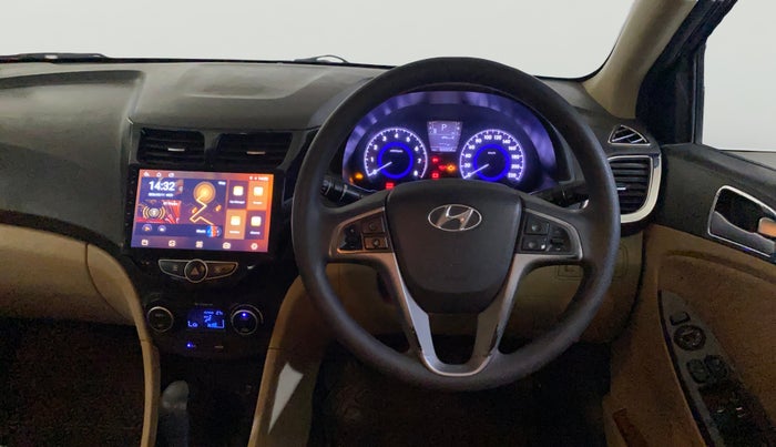 2015 Hyundai Verna FLUIDIC 4S 1.6 VTVT S AT, Petrol, Automatic, 55,956 km, Steering Wheel Close Up