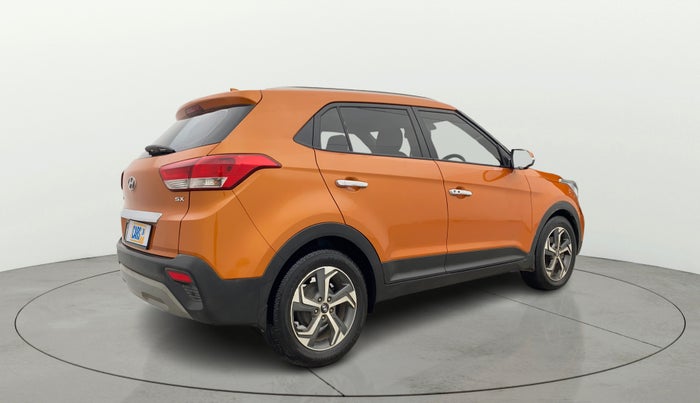 2018 Hyundai Creta SX AT 1.6 PETROL, Petrol, Automatic, 1,24,513 km, Right Back Diagonal