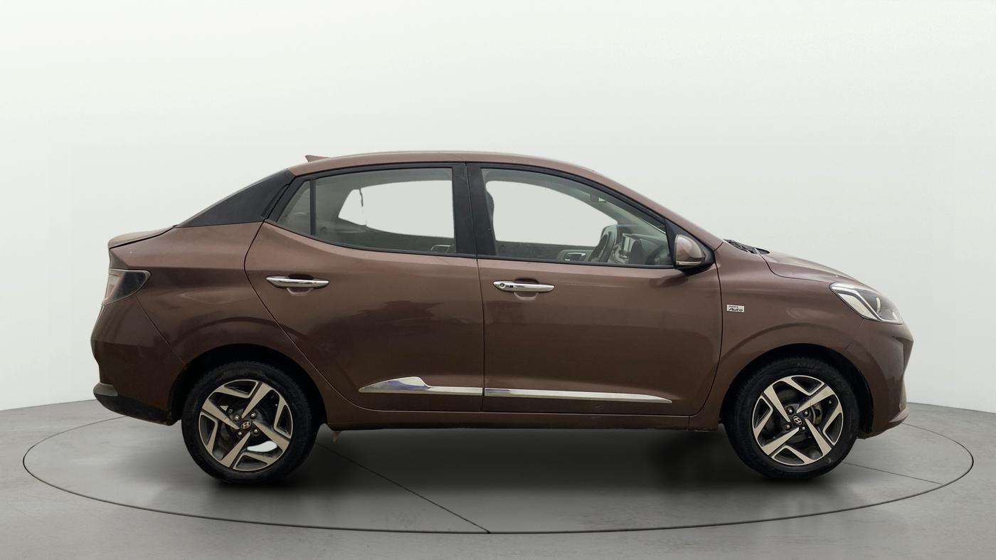 2021 Hyundai AURA SX PLUS 1.2 AMT, Petrol, Automatic, 39,910 km, Right Side View