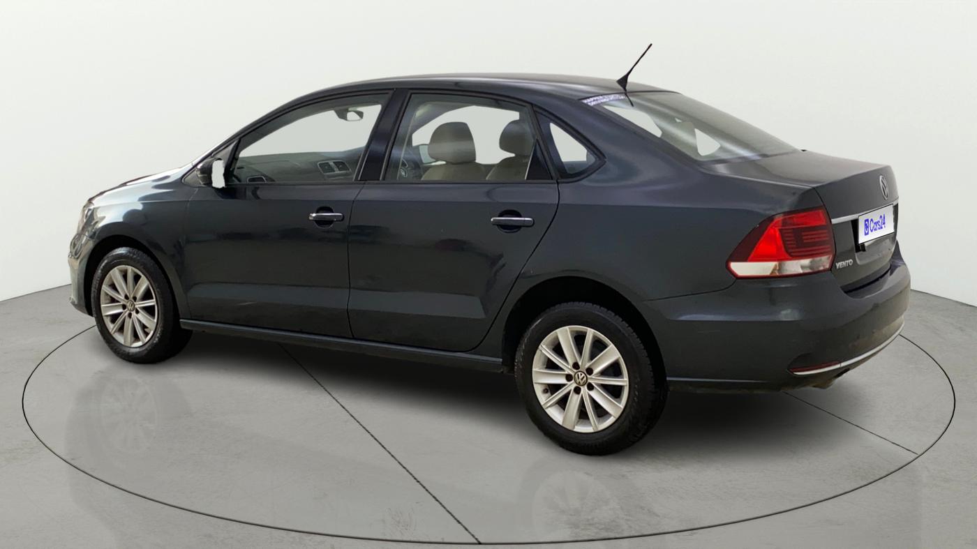2017 Volkswagen Vento 1.2 TSI HIGHLINE PLUS AT, Petrol, Automatic, 57,573 km, Left Back Diagonal