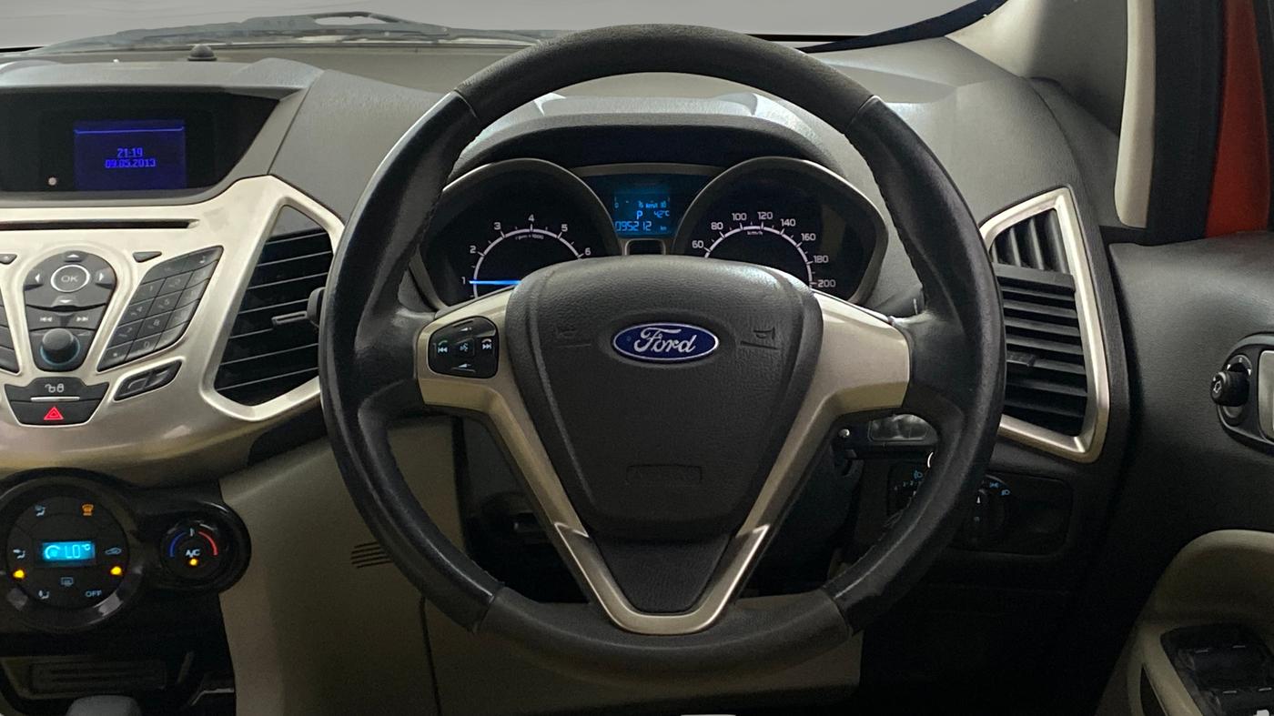 2013 Ford Ecosport TITANIUM 1.5L PETROL AT, Petrol, Automatic, 95,208 km, Steering Wheel Close Up
