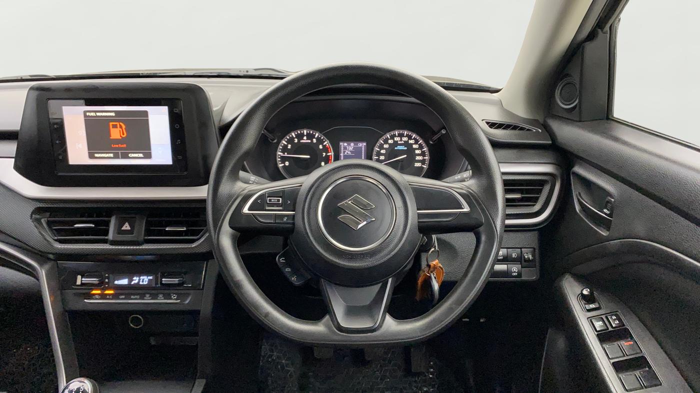 2022 Maruti BREZZA VXI SMART HYBRID, Petrol, Manual, 24,059 km, Steering Wheel Close Up