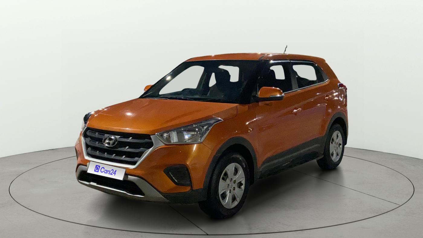2019 Hyundai Creta E PLUS 1.6 PETROL, Petrol, Manual, 41,341 km, Left Front Diagonal