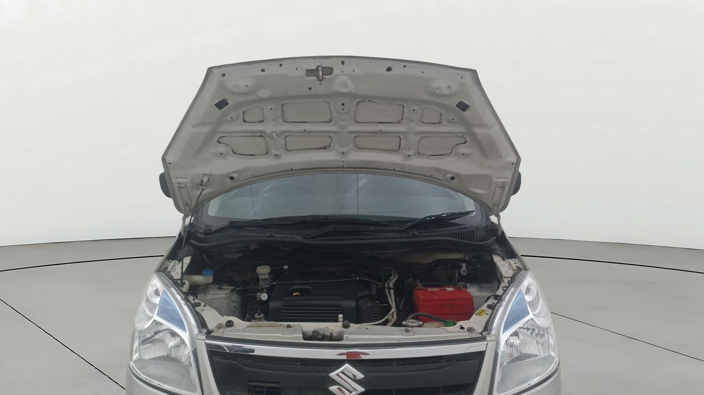 2015 Maruti Wagon R 1.0 LXI, Petrol, Manual, 1,05,123 km, Open Bonet