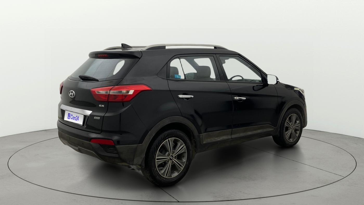 2016 Hyundai Creta SX PLUS AT 1.6 PETROL, Petrol, Automatic, 1,16,222 km, Right Back Diagonal