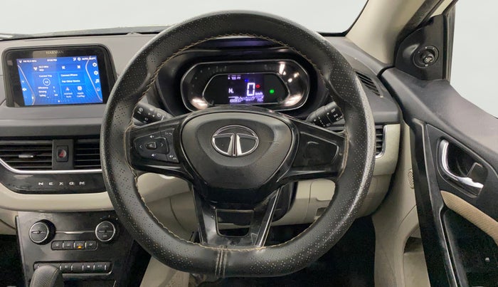 2022 Tata NEXON XZA PLUS DIESEL, Diesel, Automatic, 1,00,079 km, Steering Wheel Close Up