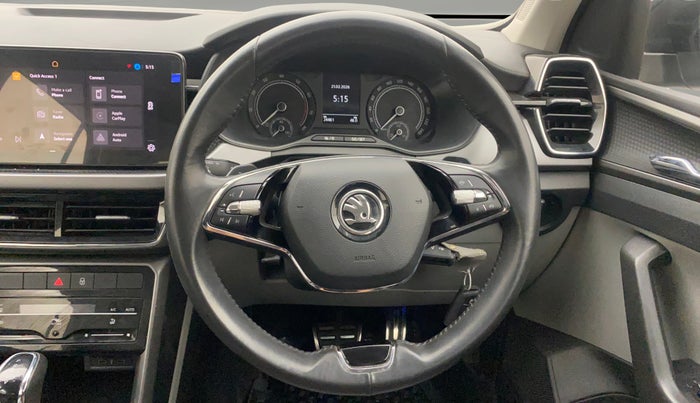 2022 Skoda KUSHAQ AMBITION 1.0L TSI AT, Petrol, Automatic, 24,579 km, Steering Wheel Close Up