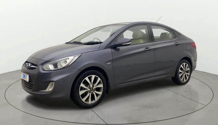 2014 Hyundai Verna FLUIDIC 1.6 CRDI SX AT, Diesel, Automatic, 81,531 km, Left Front Diagonal