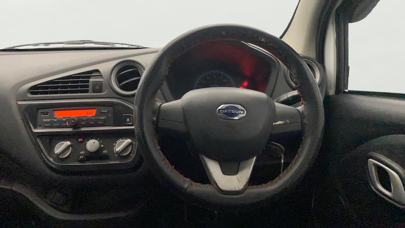 2017 Datsun Go T, Petrol, Manual, 34,567 km, Steering Wheel Close Up