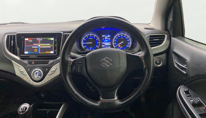 2018 Maruti Baleno ALPHA PETROL 1.2, Petrol, Manual, 1,05,185 km, Steering Wheel Close Up