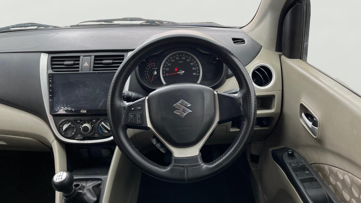 2015 Maruti Celerio ZXI, Petrol, Manual, 1,19,818 km, Steering Wheel Close Up