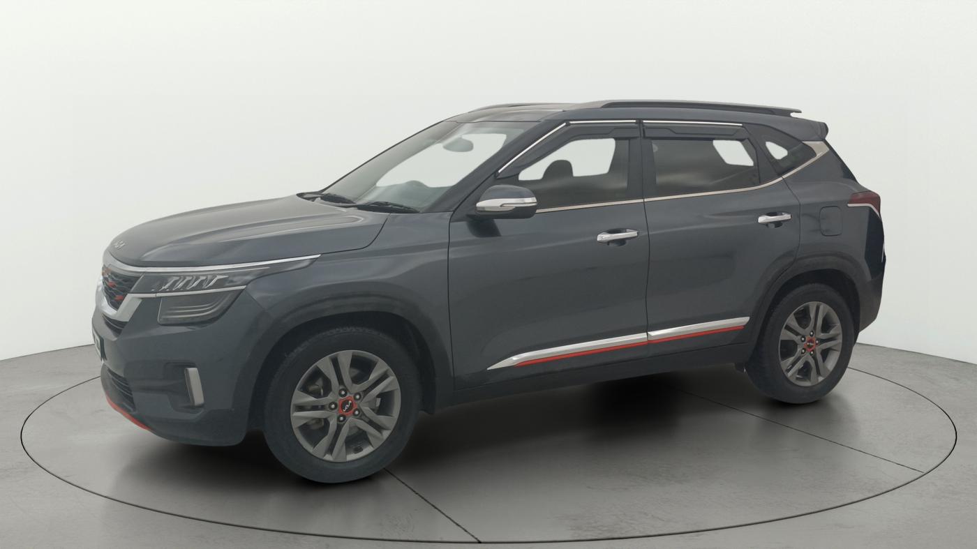 2021 KIA SELTOS HTX PLUS AT1.5 DIESEL, Diesel, Automatic, 1,17,539 km, Left Front Diagonal