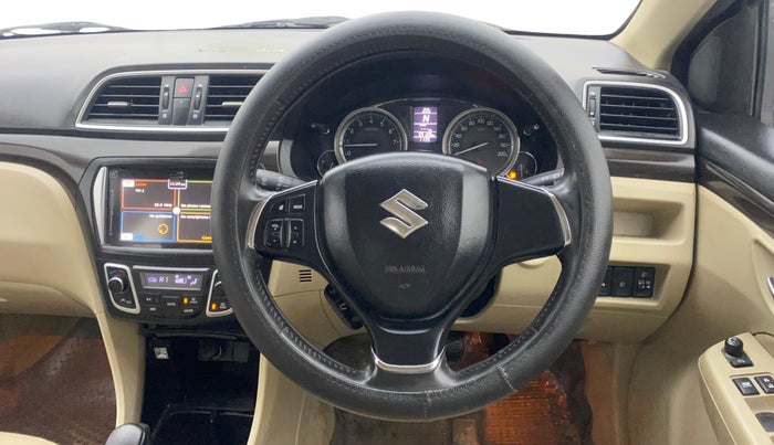 2017 Maruti Ciaz ALPHA  AT 1.4  PETROL, Petrol, Automatic, 55,091 km, Steering Wheel Close Up