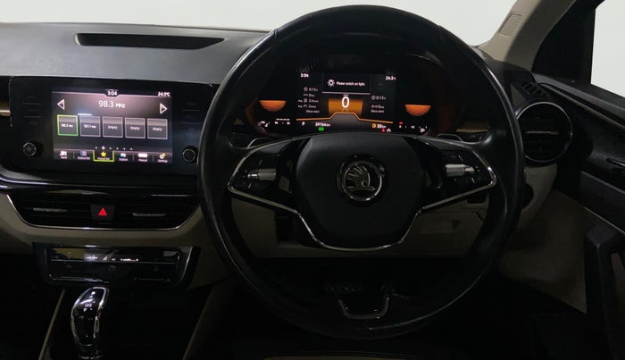 2022 Skoda SLAVIA STYLE 1.0L TSI AT, Petrol, Automatic, 39,763 km, Steering Wheel Close Up