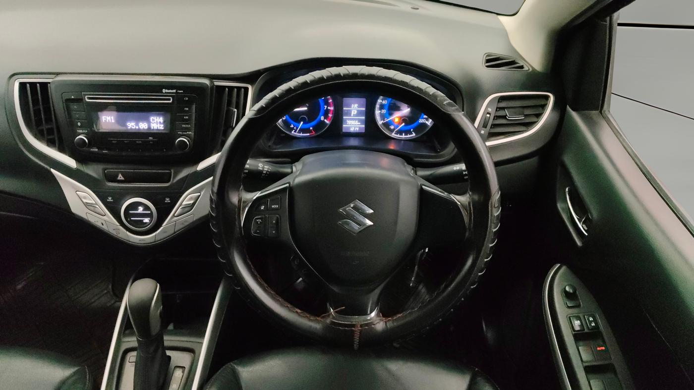 2016 Maruti Baleno DELTA CVT PETROL 1.2, Petrol, Automatic, 80,005 km, Steering Wheel Close Up