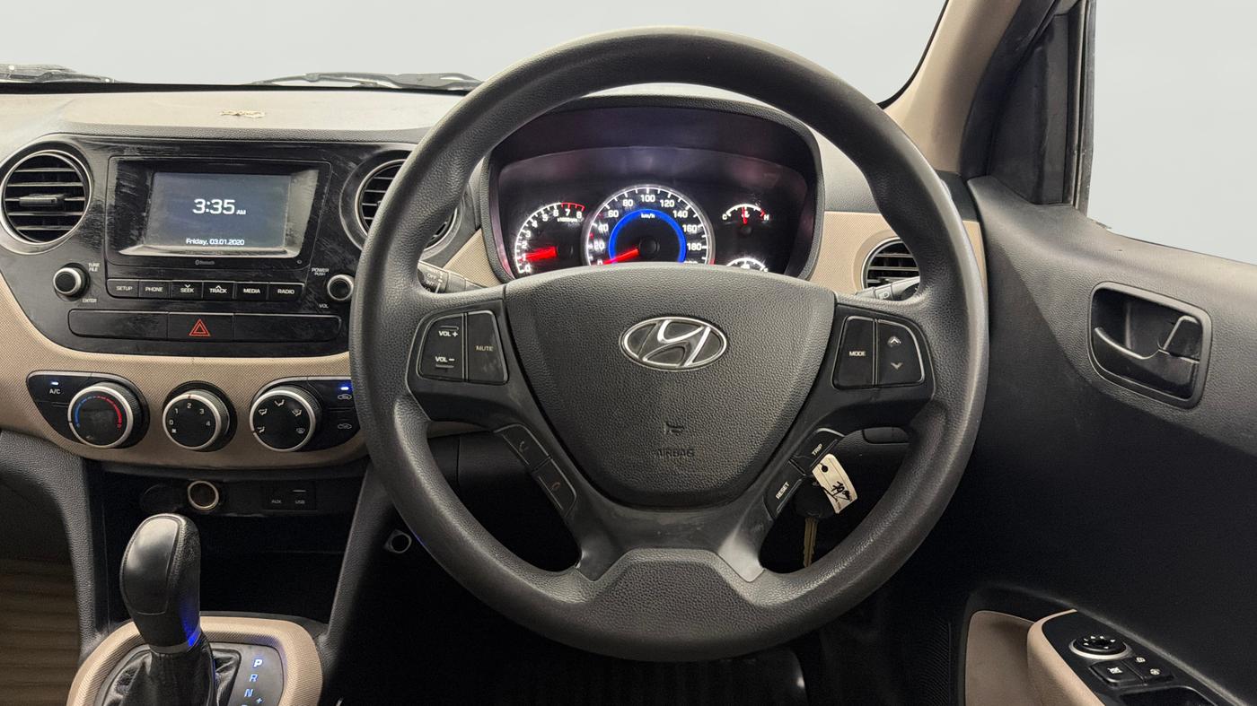 2018 Hyundai Grand i10 MAGNA AT 1.2 KAPPA VTVT, Petrol, Automatic, 56,890 km, Steering Wheel Close Up