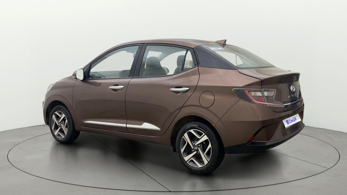 2021 Hyundai AURA SX PLUS 1.2 AMT, Petrol, Automatic, 39,910 km, Left Back Diagonal