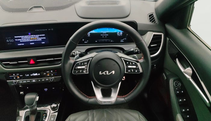 2023 KIA SELTOS  X LINE 1.5 TURBO PETROL DCT, Petrol, Automatic, 18,345 km, Steering Wheel Close Up