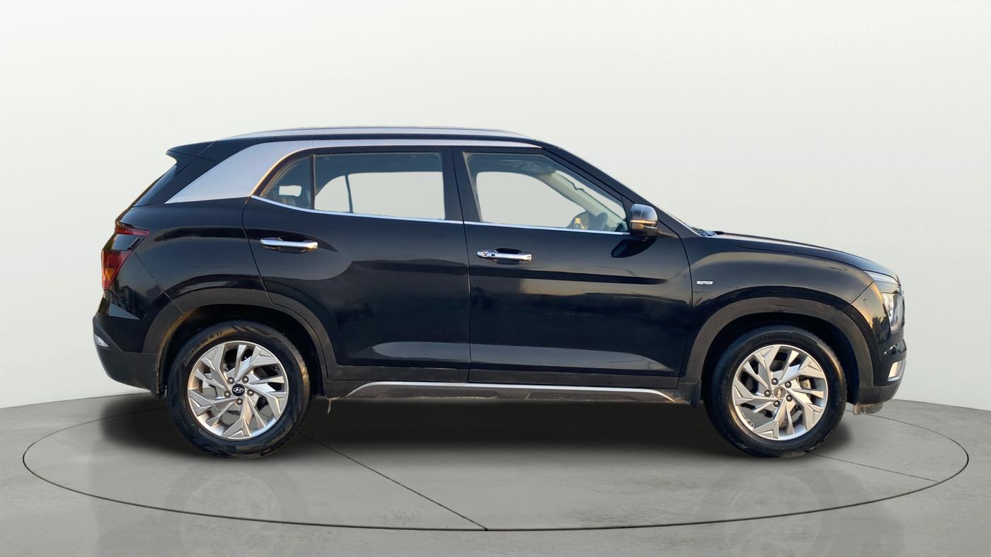 2021 Hyundai Creta SX IVT 1.5 PETROL, Petrol, Automatic, 1,17,634 km, Right Side View