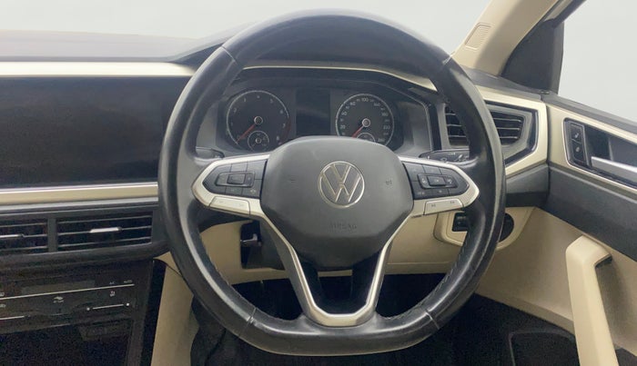 2022 Volkswagen VIRTUS HIGHLINE TSI 1.0 MT, Petrol, Manual, 61,366 km, Steering Wheel Close Up