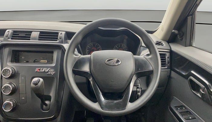 2017 Mahindra Kuv100 K4 PLUS 6 STR, Petrol, Manual, 37,956 km, Steering Wheel Close Up