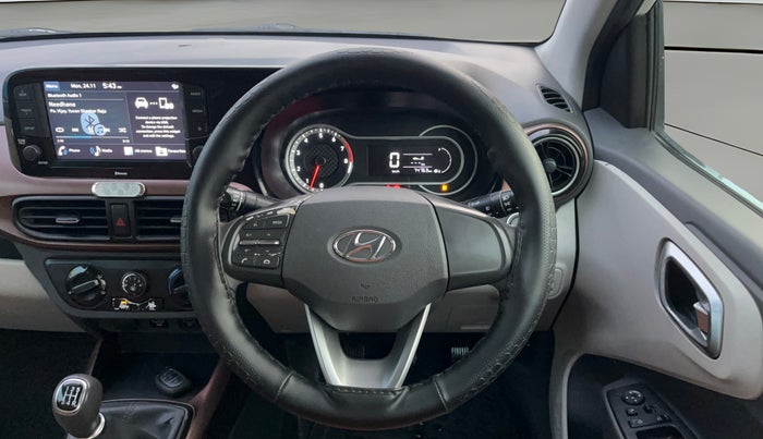 2020 Hyundai AURA SX 1.2, Petrol, Manual, 74,746 km, Steering Wheel Close Up